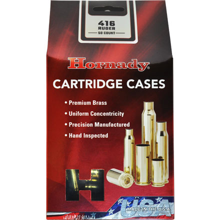Brass Cartridge Case, .416 Barrett, Ruag, Unprimed, Box of 25