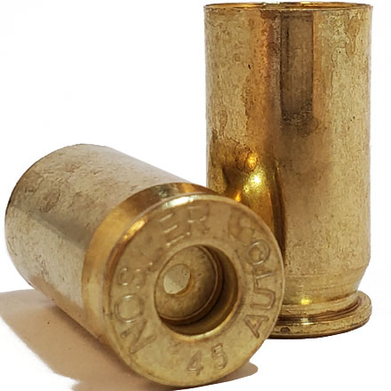 45 ACP Unprimed Pistol Brass 250 Count