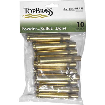 50 BMG Brass (Processed)  Top Brass, Inc. – Top Brass Reloading Supplies