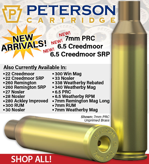 30 Nosler Brass  Peterson Cartridge