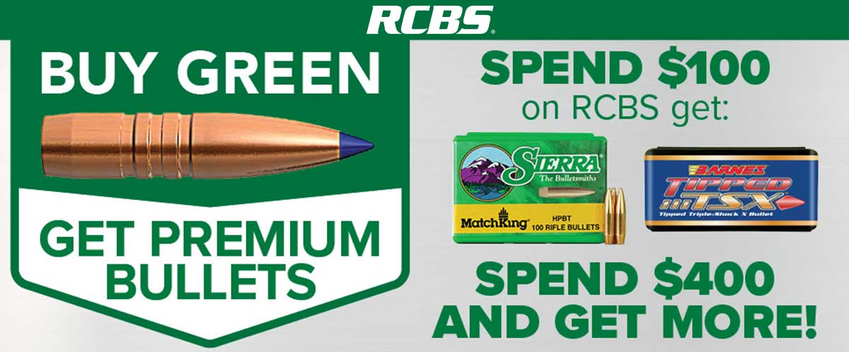 Shop RCBS Buy Green Get Bullets Rebate