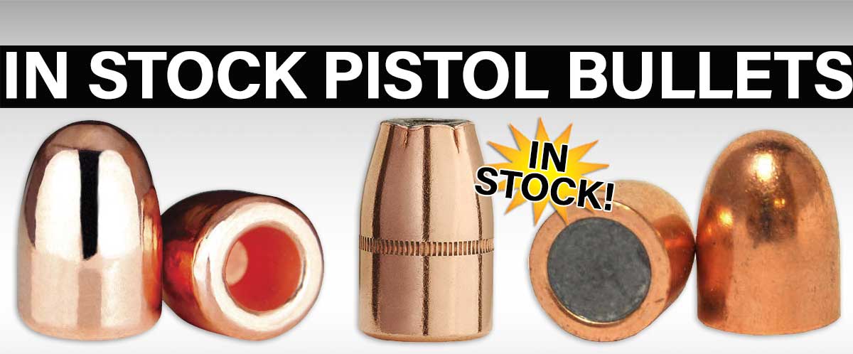 Shop In Stock Pistol Bullets