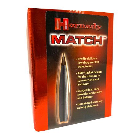 22 Caliber .224 Diameter 68 Grain Boat Tail Hollow Point Match 500 Count