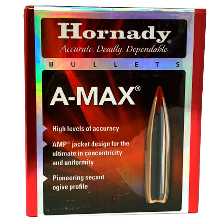 30 Caliber .308 Diameter 168 Grain A-Max 100 Count