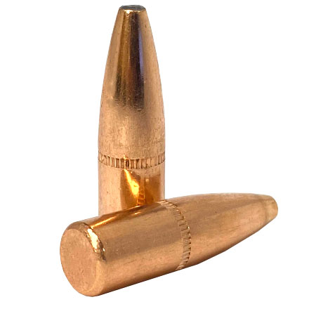 338 Caliber .338 Diameter 225 Grain Spire Point With Cannelure 100 Count