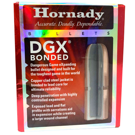 375 Caliber .375 Diameter 300 Grain DGX Bonded Bullet 50 Count