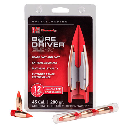 45 Caliber .458" Diameter 280 Grain Bore Driver ELD-X 12 Count