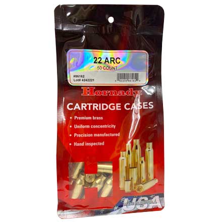 22 ARC Unprimed Rifle Brass 50 Count