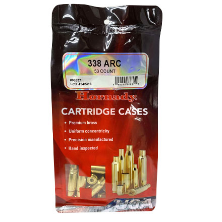 338 ARC Unprimed Rifle Brass 50 Count