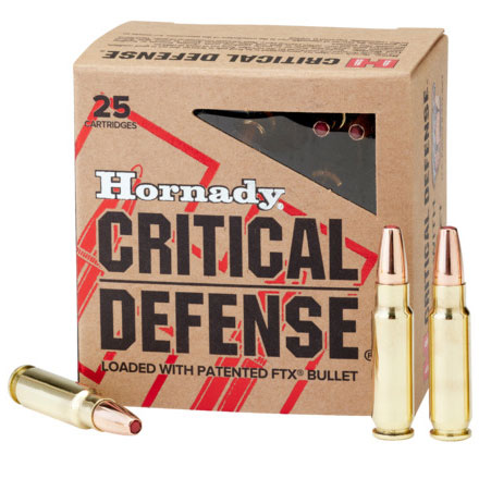 Hornady Critical Defense 5.7x28mm 40 Grain FTX 25 Rounds