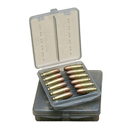 Dark Earth Ammo Rack with 4 RS-50-29 Clear Blue Ammo Boxes by MTM