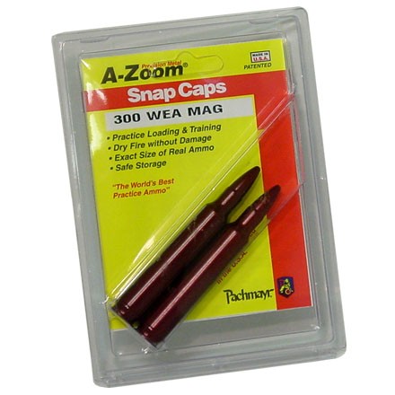 A-Zoom 300 Weatherby Metal Snap Caps (2 Pack)