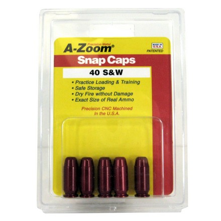 A-Zoom 40 S&W Metal Snap Caps (5 Pack)