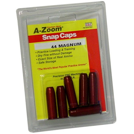 A-Zoom 44 Magnum Metal Snap Caps (6 Pack)