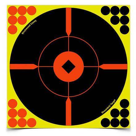 Shoot-N-C 12" Crosshair Bulls Eye Targets (5 Pack With 120 Pasters)
