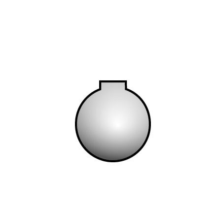 Single Cavity Round Ball Mould .735 Diameter