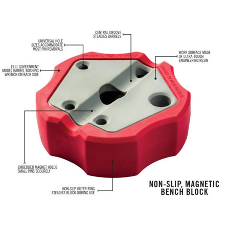 Universal Gunsmith Bench Block Disassembly Pin Punch Block for Pistols Work  - Helia Beer Co