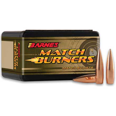 Match Burner 22 Caliber .224 Diameter 52 Grain Flat Base 100 Count