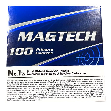 MagTech 1-1/2 Small Pistol Primers 1000 Count