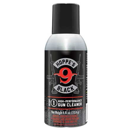 Black High Performance Gun Cleaner 4oz. Aerosol with Straw