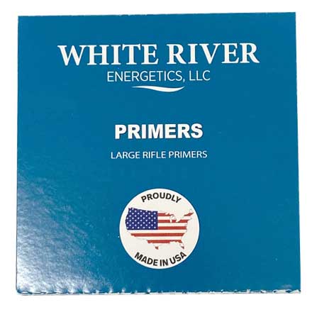 White River Energetics Large Rifle Primers 1,000 Count