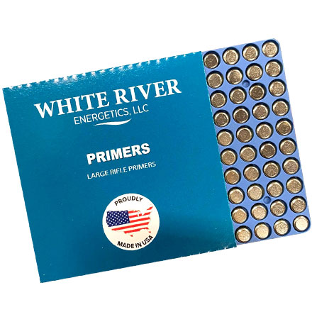 White River Energetics Large Rifle Primers 1,000 Count