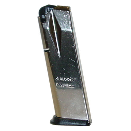 Sig Sauer P-228 9mm Flush Fit Nickel Finish 15 Round Magazine