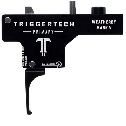 Weatherby Mark V - Black Primary Flat, Single Stage Trigger, With Bolt Release, No Safety