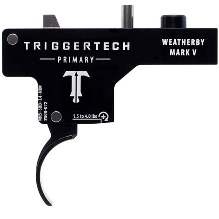 Weatherby Mark V - Black Primary Curved, Single Stage Trigger, With Bolt Release, No Safety