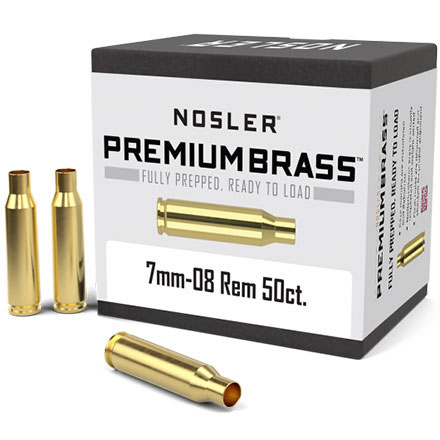 7mm-08 Remington Unprimed Rifle Brass 50 Count