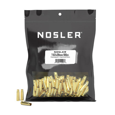 7.62x39 Bulk Un-Prepped Brass 100 Count