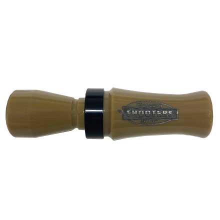 Flying Feathers Custom Calls - Little Brother Single Reed Duck Call - Tan & Black