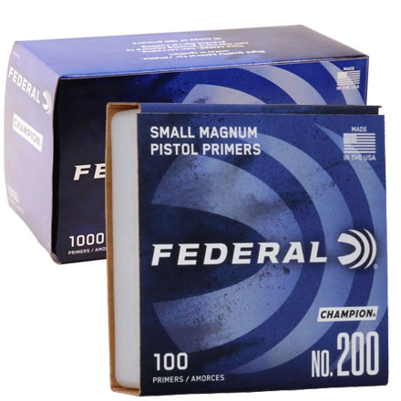 Magnum Small Pistol Primer #200 1000 Count by Federal