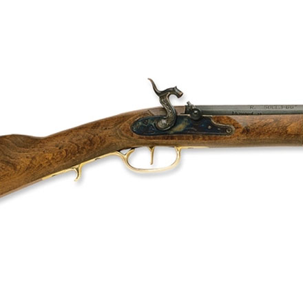 Kentucky Rifle 50 Caliber Percussion 33.5 Inch Blued Barrel 1:66 Twist Rate  Select Hardwood Stock by Traditions
