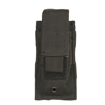 Single Mag Pistol Pouch With Adjustable Retention Strap Black Nylon by ...