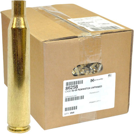 25-06 Remington Unprimed Rifle Brass 1,500 Count