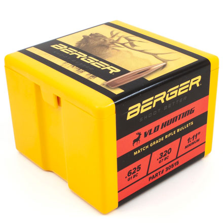 30 Caliber .308 Diameter 210 Grain Match Hunting (VLD) Very Low Drag 100 Count