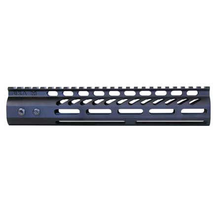 10" Ultra Lightweight Thin M-LOK System Free Floating Handguard With Monolithic Top Rail