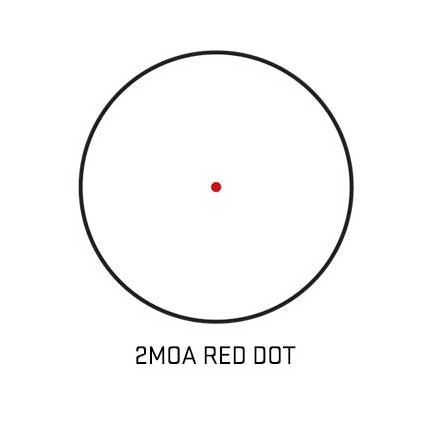 Romeo7 Full Size Red Dot Sight 1x30mm 2 MOA Red Dot Reticle 0.5 MOA Adj ...