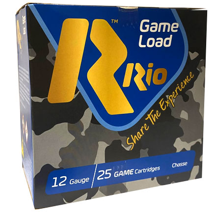 Rio 12 Gauge Game Load 2-3/4" 1-1/16oz #7.5 Lead Shot 1250fps 25 Rounds