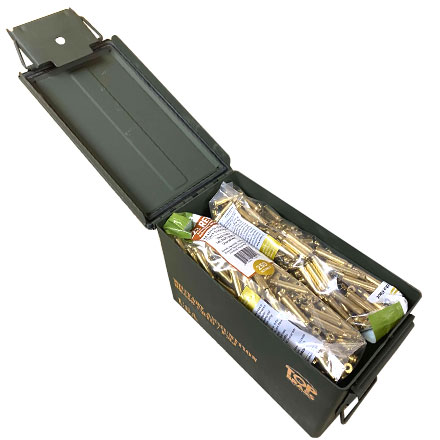 223 / 5.56 Mixed Premium Reconditioned Unprimed Rifle Brass 1000 Count in FREE 50 Caliber Ammo Can