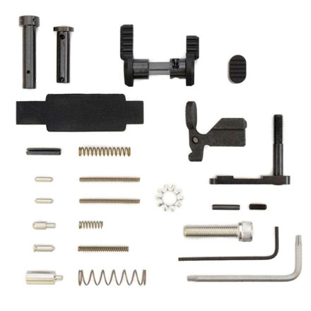 AR-15 Superlight Lower Parts Kit - Minus Fire Control Group & Grip - Black