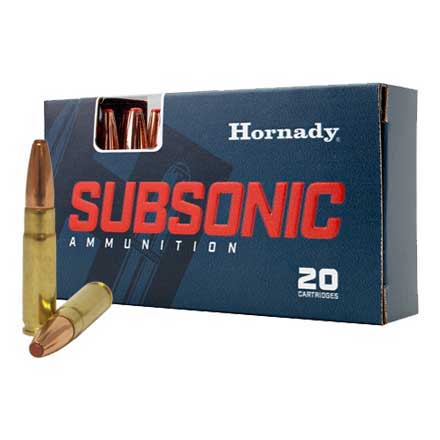 300 Blackout 190 Grain SUB-X 200 Rounds Pack (10 Boxes of 20) by Hornady