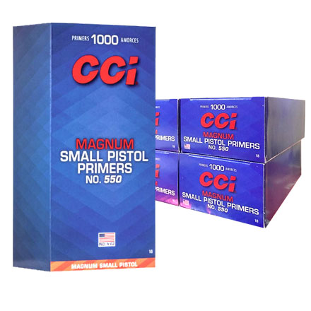 CCI #550 Small Pistol Magnum Primers 5000 Count Case