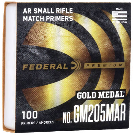 Federal Premium #GM205MAR Gold Medal Match AR Small Rifle Primers 5000 Count Case