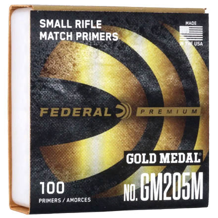 Federal Premium #GM205M Gold Medal Match Small Rifle Primers 5000 Count Case