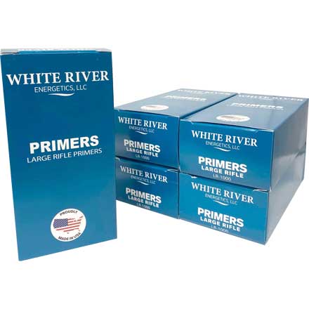 White River Energetics Large Rifle Primers 5,000 Count Case