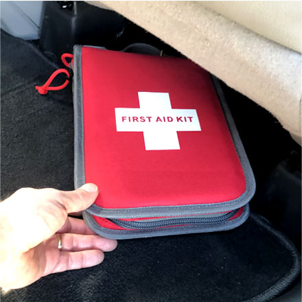 Medium First Aid Kit Pistol Storage Case Red by GPS Bags