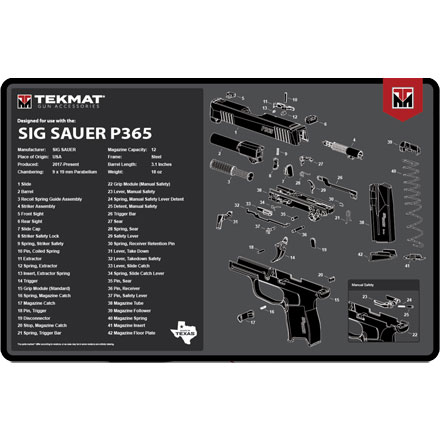 Sig Sauer P365 Gun Cleaning Mat
