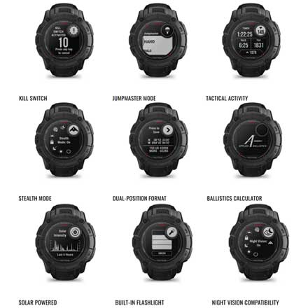 Instinct 2X Solar Tactical Edition Black Watch